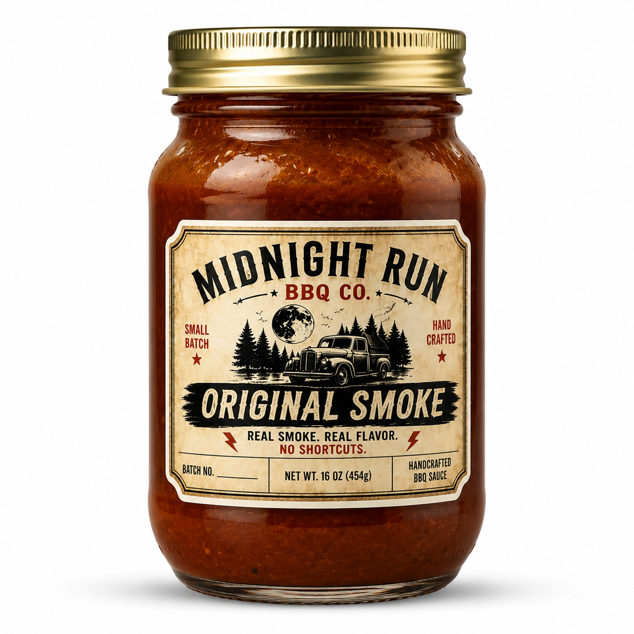 Midnight Run BBQ Co. – Original Smoke BBQ Sauce (16 oz)